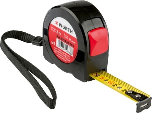 Cinta Métrica Enrollable Wurth, De 19 Mm Y 5 M