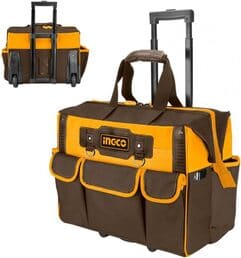 Bolso valija  rigida 20" porta herramientas 19 bolsillos ingco