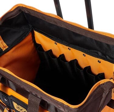 Bolso valija  rigida 20" porta herramientas 19 bolsillos ingco