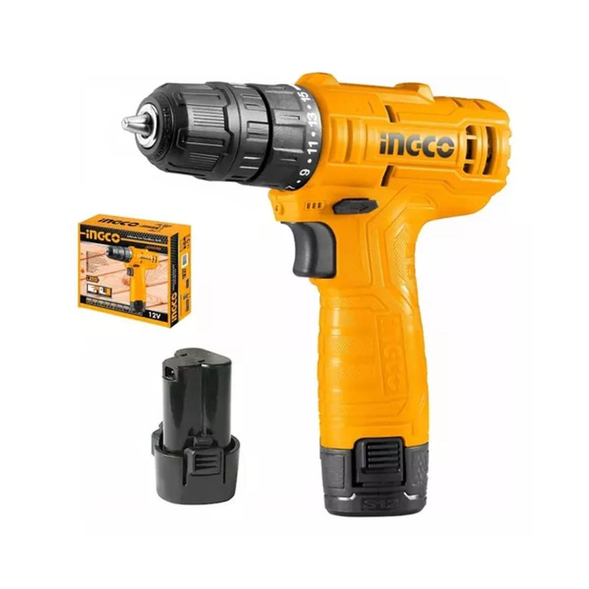 Atornillador 12 Volt Ingco Color Naranja Claro: imagen 1