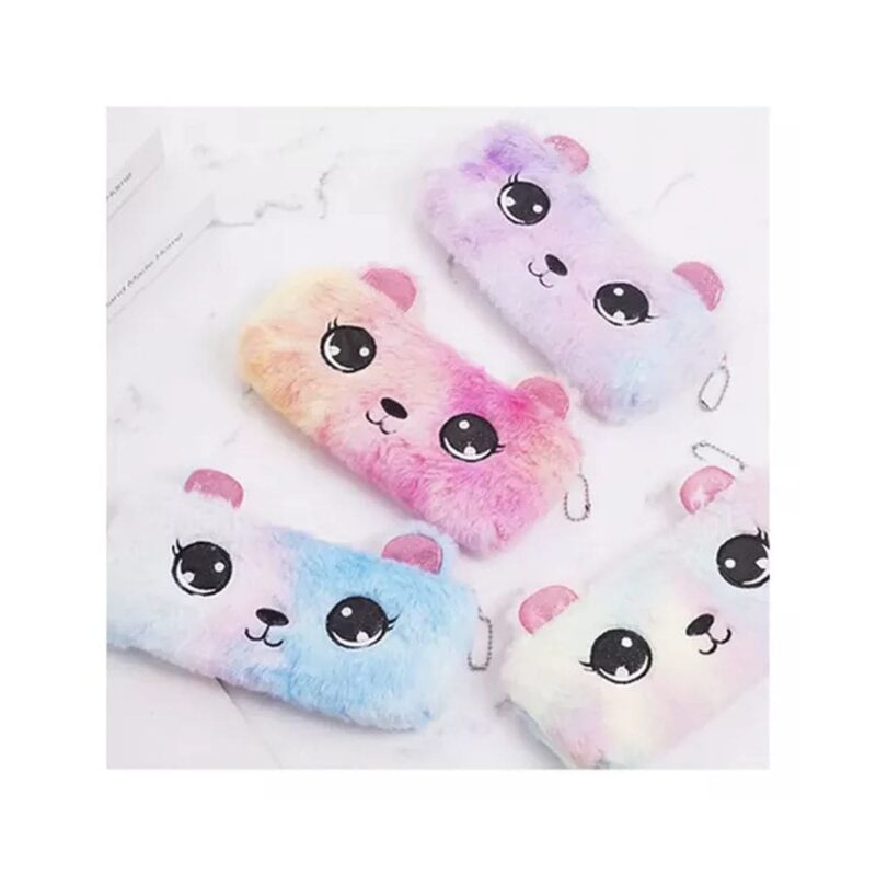 Cartuchera Gatito Peluda Colores Varios Diseños