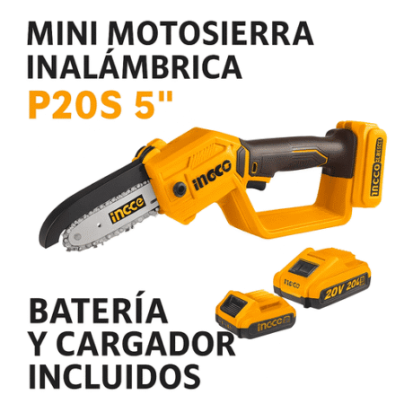 Mini motosierra A Batería Ingco CGSLI2085: imagen 2