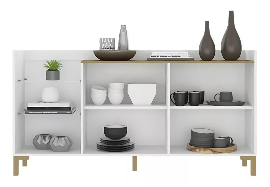 Aparador Alacena Multiuso Buffet Smart 160x85cm: imagen 2