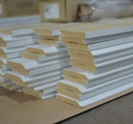 Zócalo De Mdf 12mm X 82mm X 3.66mts Blanco Madera: imagen 2