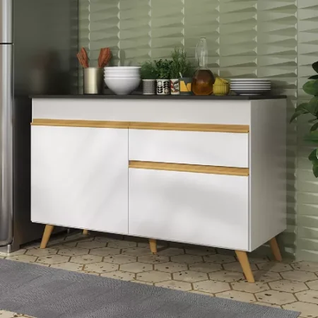 Set Bajo Mesada Y Alacena Mueble Areo Cocina Ambos De 120cm: imagen 4