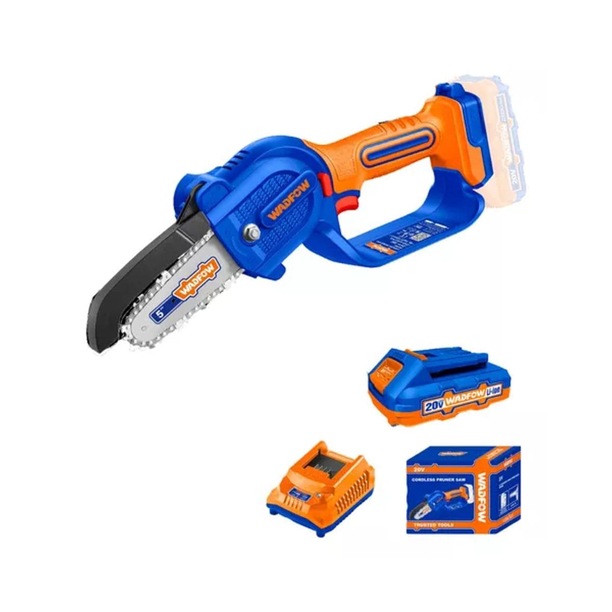 Mini Motosierra A Bateria 5 20v P20s 1 Bat - Wclp552 Wadfow: imagen 4