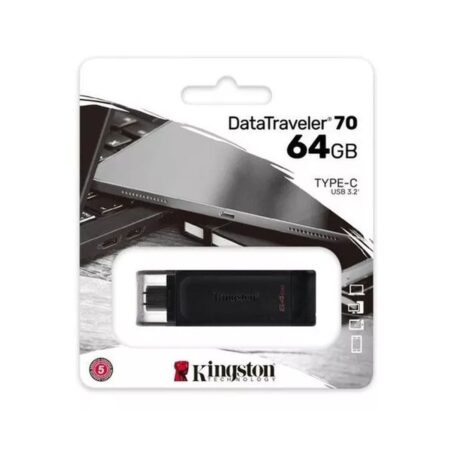 Pendrive Kingston DataTraveler 70 DT70 64GB 3.2 Gen 1 negro: imagen 3