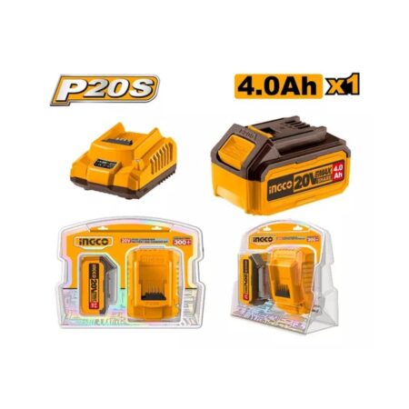Set X1 Bateria 20v 4amp + 1 Cargador Ingco Fbcpk1214 -smf
