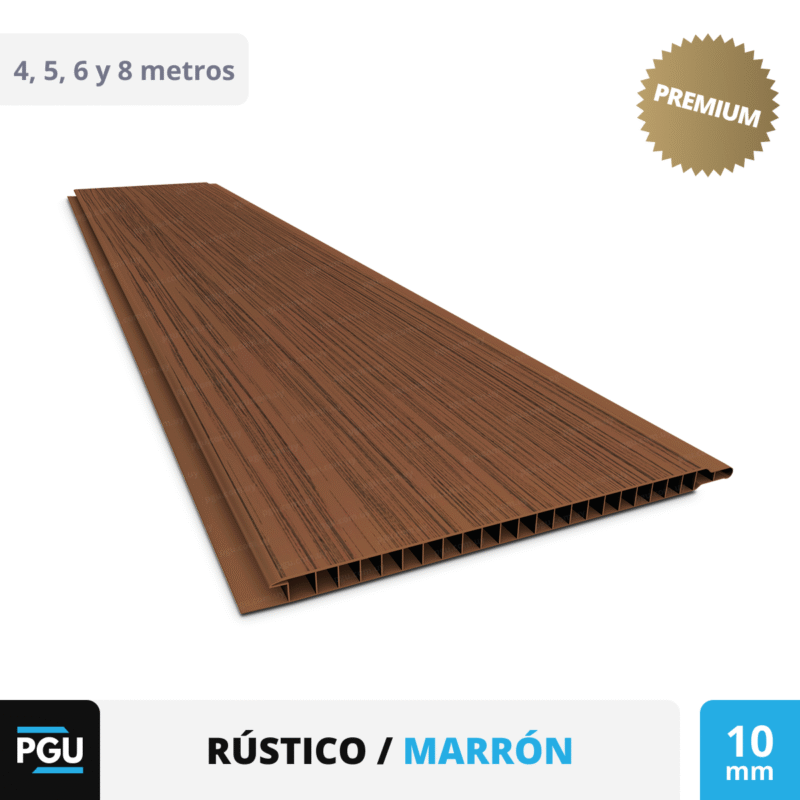 Cielorraso de PVC Rústico – Plasbil 20cm x 10mm