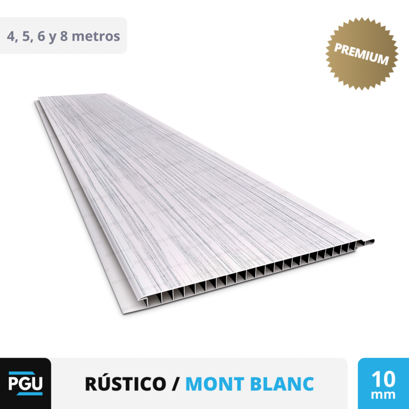 Cielorraso de PVC Rústico – Plasbil 20cm x 10mm