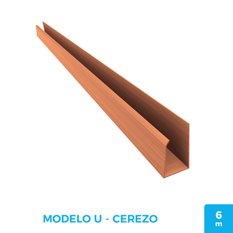 Perfiles de PVC - Modelo U 6m