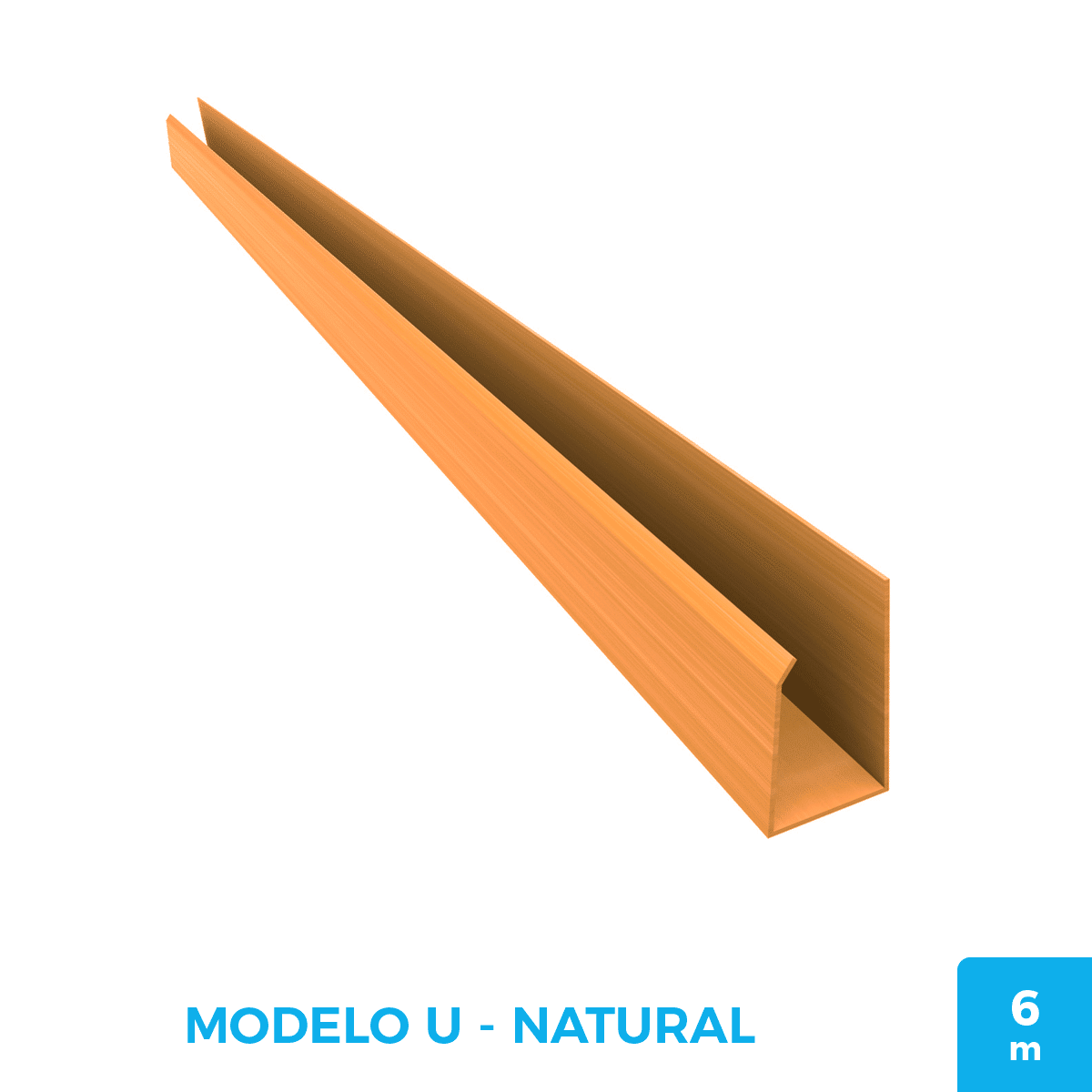 Perfiles de PVC - Modelo U 6m: imagen 4
