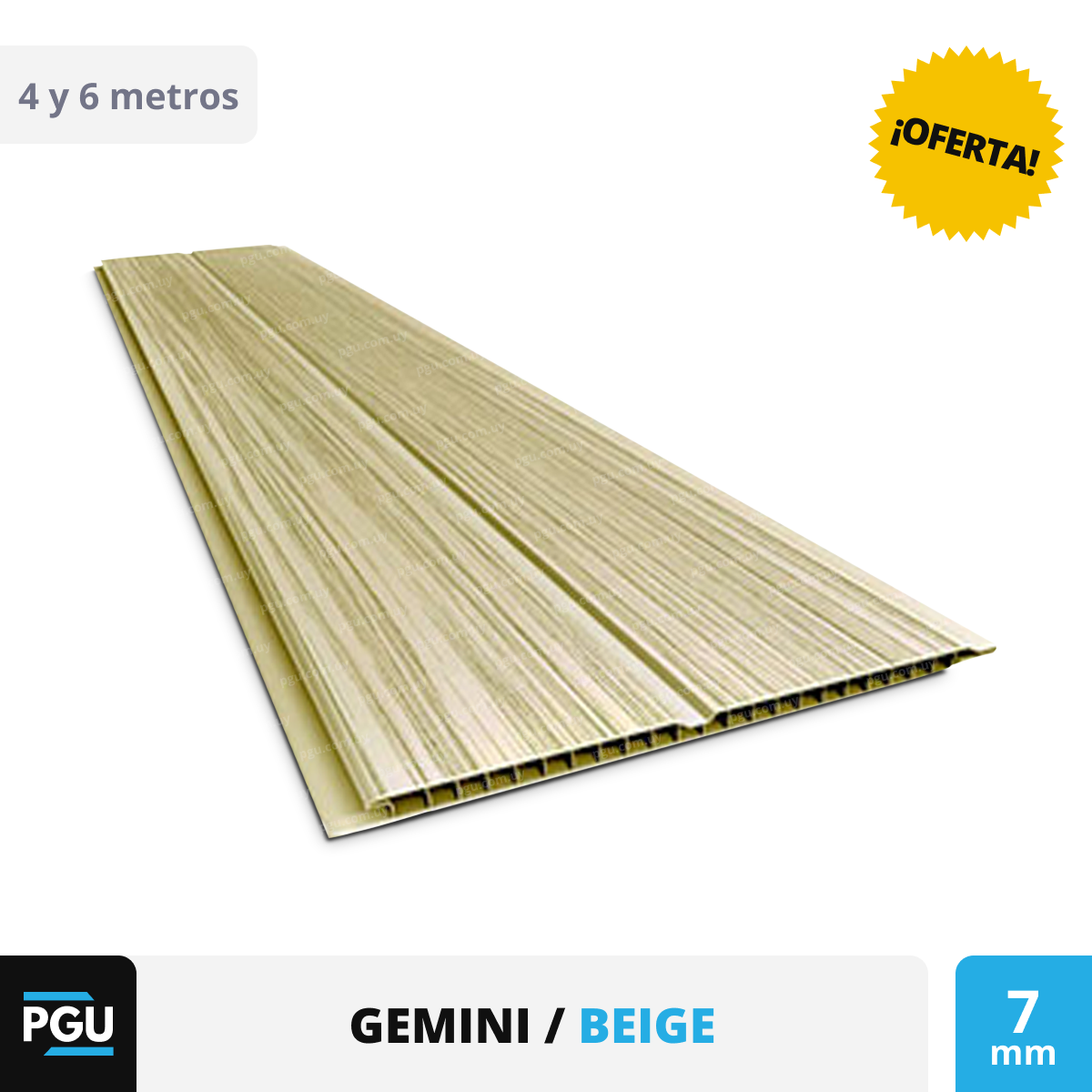 Cielorraso de PVC - Color madera de 7mm: imagen 4