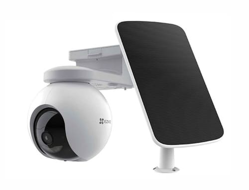 Cámara 360o Wifi Ptz Ezviz Hb8 A Batería + Panel Solar Blanco