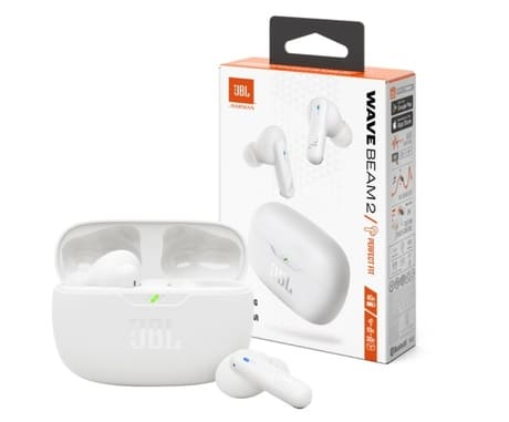 Auricular JBL Wave Beam 2 Blanco bluetooth