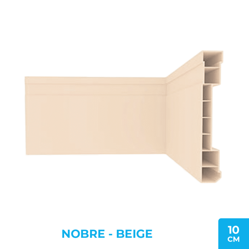 Zócalo Nobre 10cm - PVC Plasbil Negro Rústico