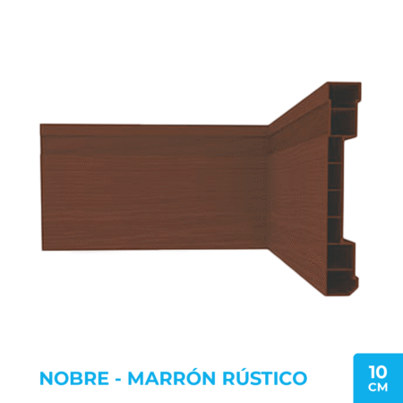 Zócalo Nobre 10cm - PVC Plasbil Negro Rústico: imagen 2