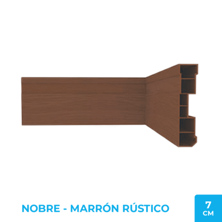 Zócalo Nobre 7cm - PVC Plasbil Cielo Raso Marrón
